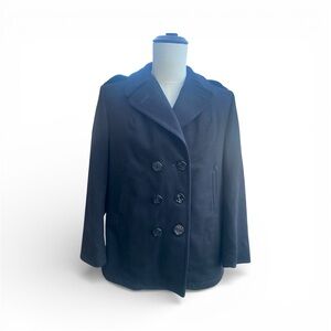 Vintage U.S. Navy Women's Peacoat | Sterlingwear Boston | 100% Wool | Size 12R